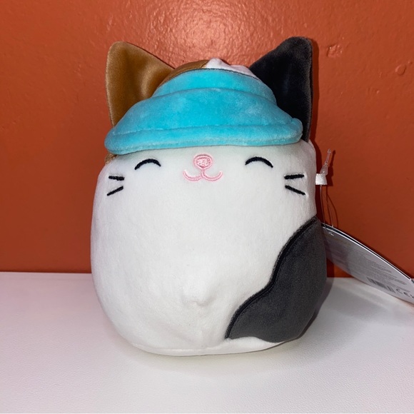 Squishmallow Cam the Cat in Blue Visor 5” - Picture 1 of 7